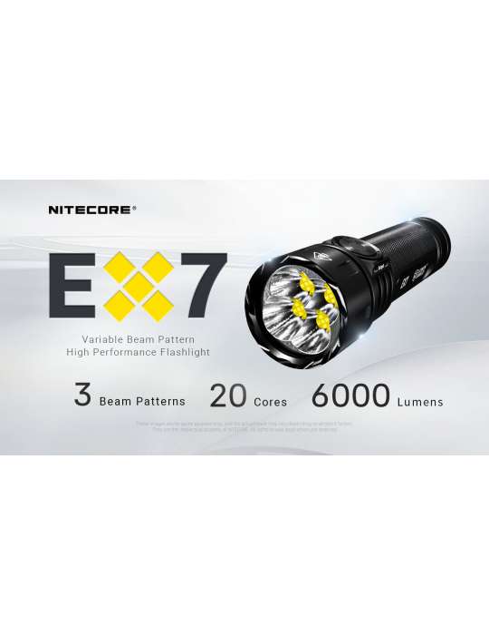 EX7 lampe puissante 6000LM rechargeable magnétique