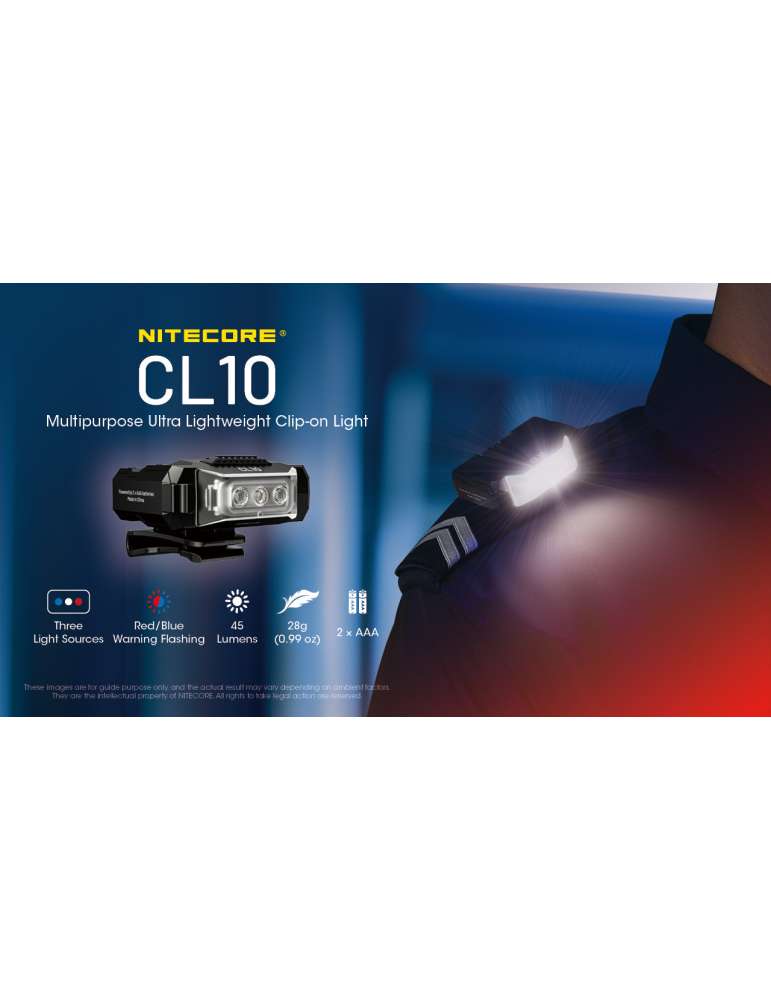 CL10 lampe épaule police sécurité 45LM