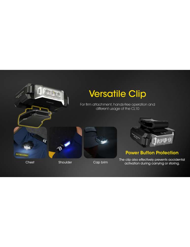 CL10 lampe épaule police sécurité 45LM