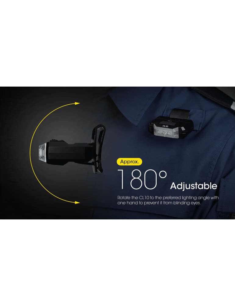 CL10 lampe épaule police sécurité 45LM