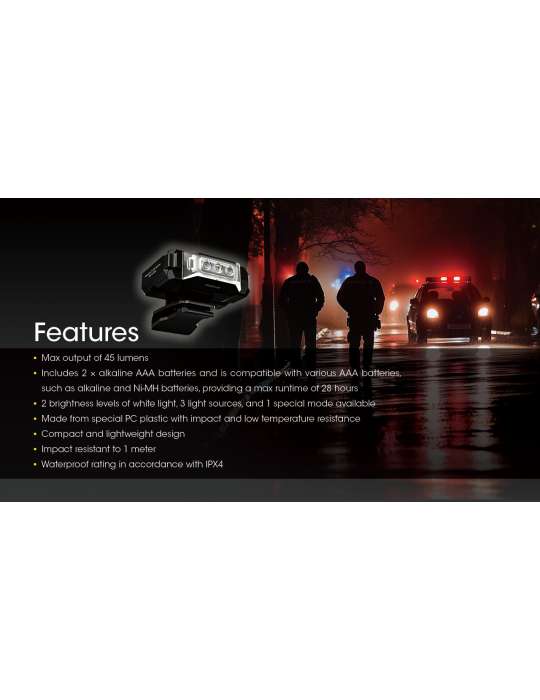 CL10 lampe épaule police sécurité 45LM