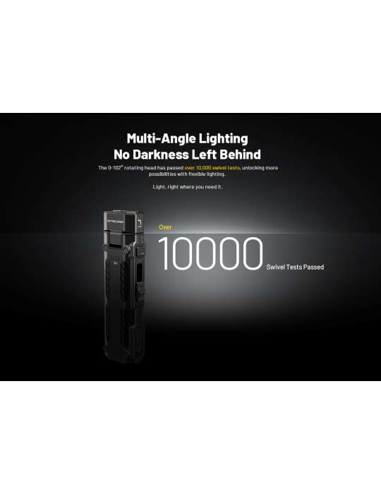 EDC09 1600LM Tiltable Head Flashlight