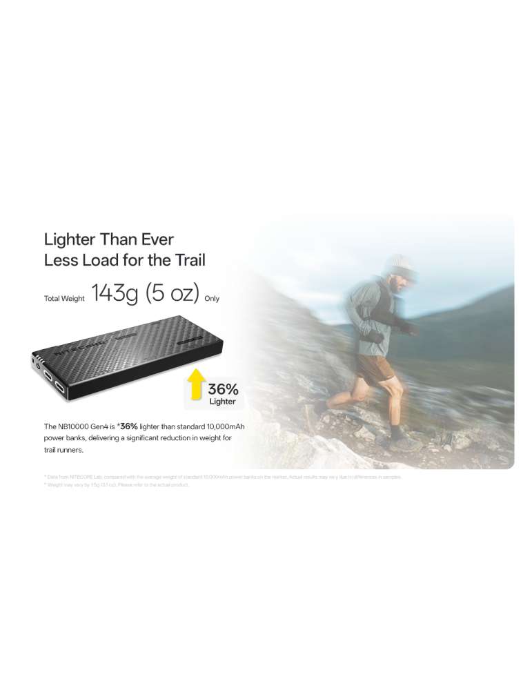 NB10000GEN4 powerbank légère 10000mAh generation 4