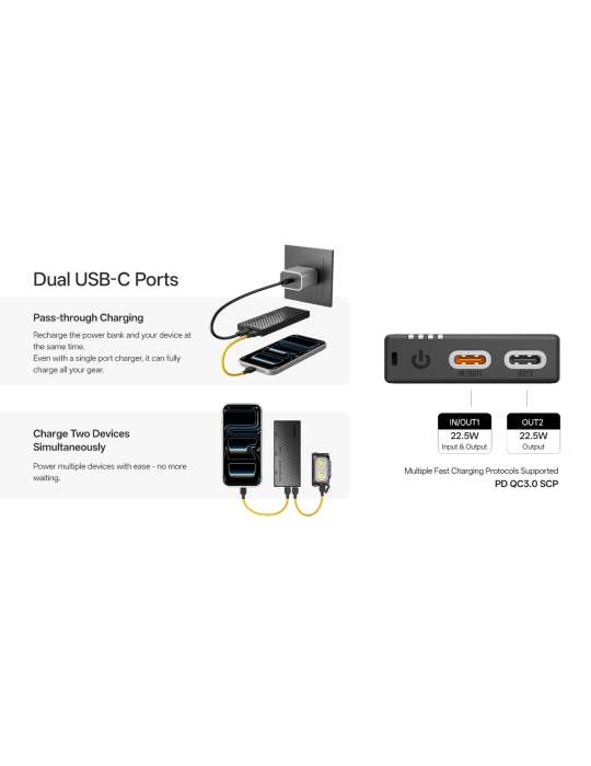 NB10000GEN4 powerbank légère 10000mAh generation 4