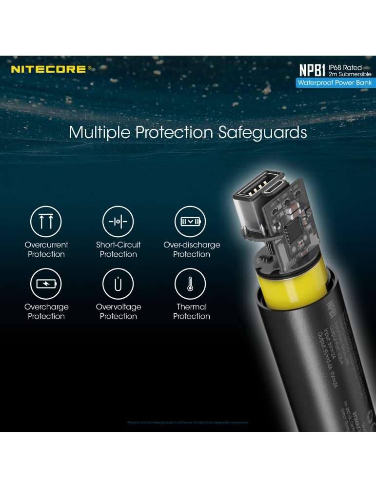 NPB1 batterie powerbank 5000mAh IP68 USB