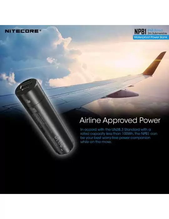 NPB1 battery powerbank 5000mAh IP68 USB–NITECORE BELUX