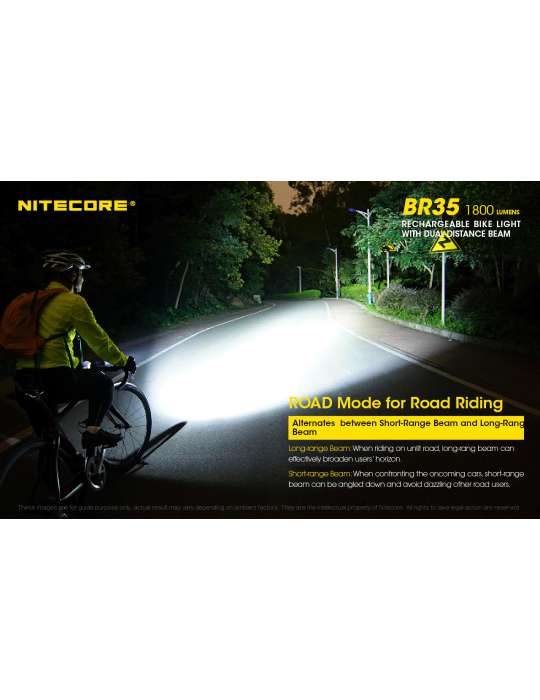 BR35 lampe vélo 1800LM double LED USB