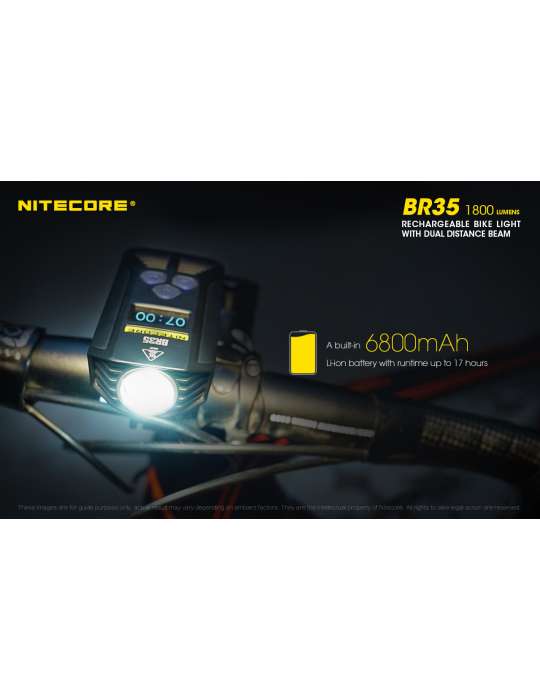 BR35 lampe vélo 1800LM double LED USB