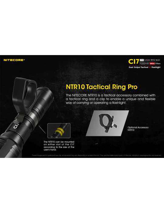 CI7 lampe infra rouge 7000mW et lumière blanche 2500LM
