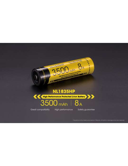 NL1835HP krachtige 18650 batterij 3500mAh 8A
