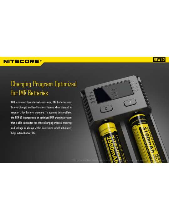 New i2 chargeur pour 18650 et pile type AA AAA C D
