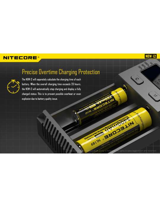 New i2 chargeur pour 18650 et pile type AA AAA C D