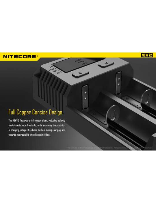 New i2 chargeur pour 18650 et pile type AA AAA C D