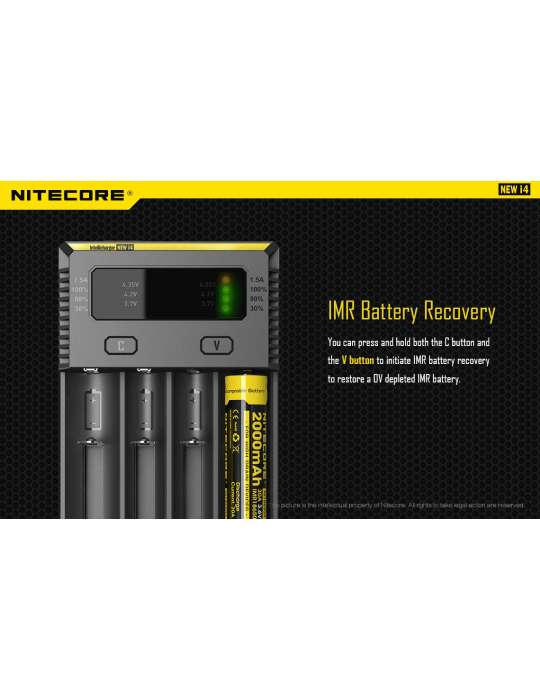 New i4 chargeur quadruple pour 18650 et pile AA AAA C D