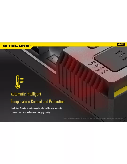 New i4 4 slot charger for 18650 and AA AAA C D battery–NITECORE BELUX