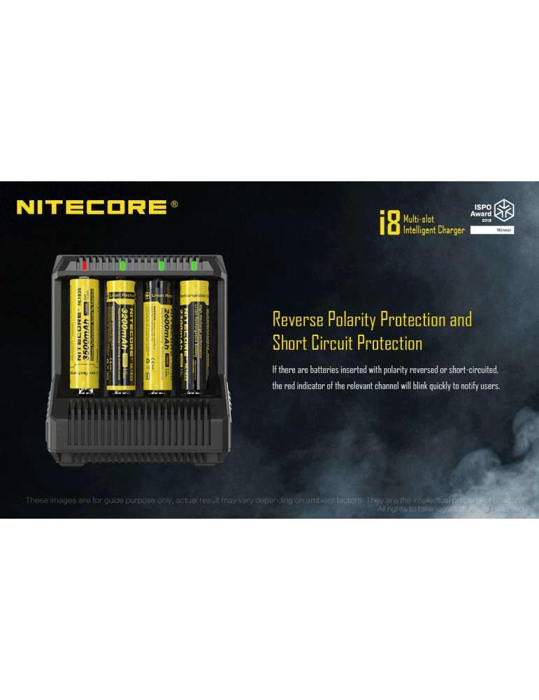 i8 chargeur 8 slots pour 18650 et piles AA AAA C D