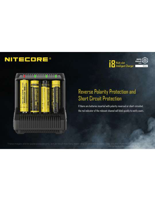 i8 chargeur 8 slots pour 18650 et piles AA AAA C D