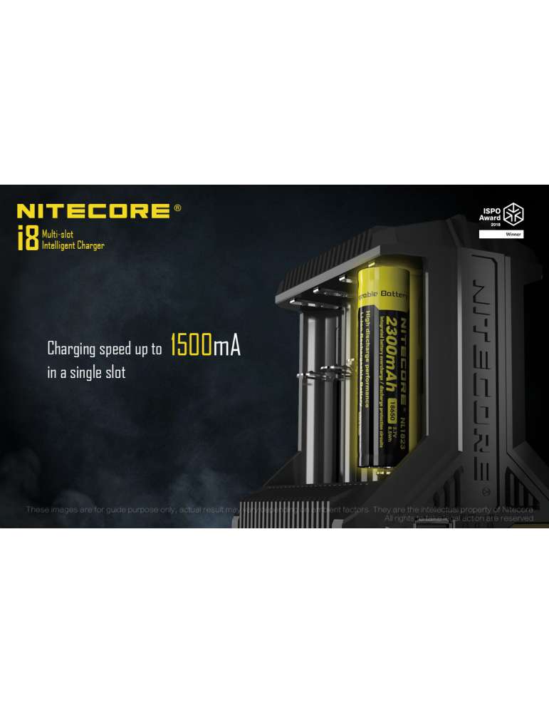 i8 chargeur 8 slots pour 18650 et piles AA AAA C D