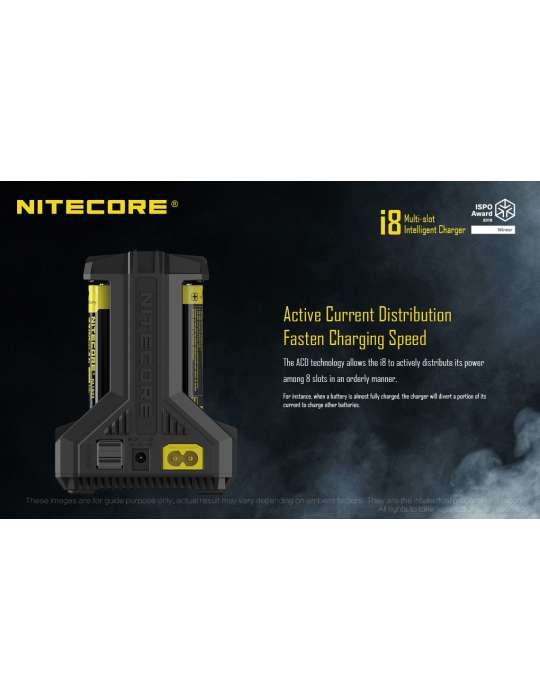 i8 chargeur 8 slots pour 18650 et piles AA AAA C D