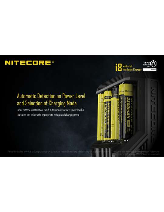 i8 chargeur 8 slots pour 18650 et piles AA AAA C D