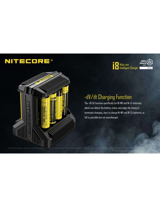 i8 chargeur 8 slots pour 18650 et piles AA AAA C D