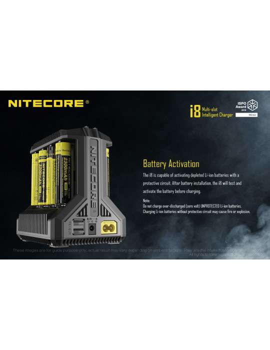 i8 chargeur 8 slots pour 18650 et piles AA AAA C D