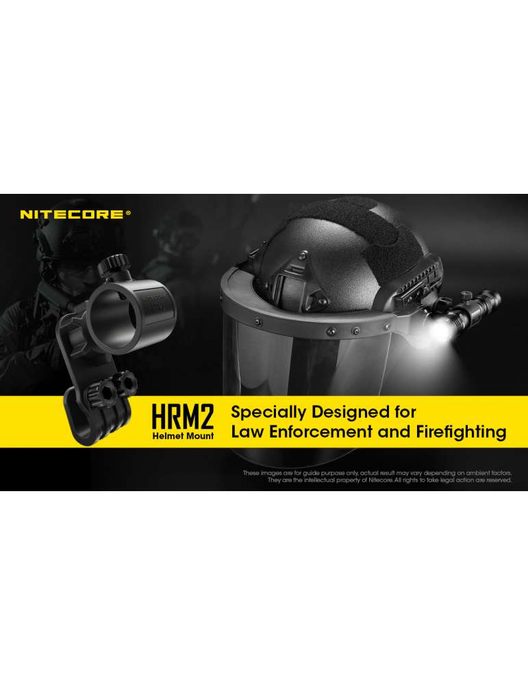 HRM2 attache fixation lampe pour casque