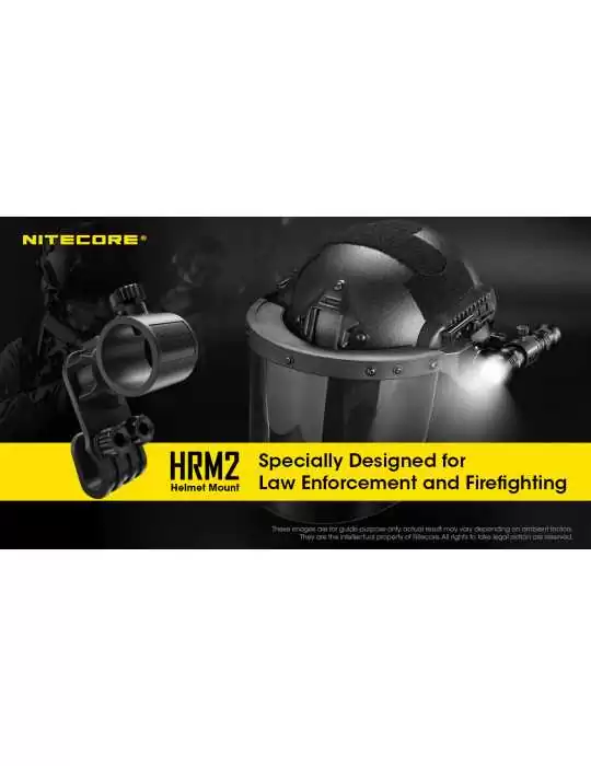 HRM2 attache fixation lampe pour casque–NITECORE BELUX