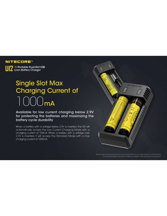 UI2 chargeur USB 2 slot pour 18650 et 21700
