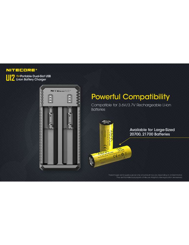 UI2 chargeur USB 2 slot pour 18650 et 21700