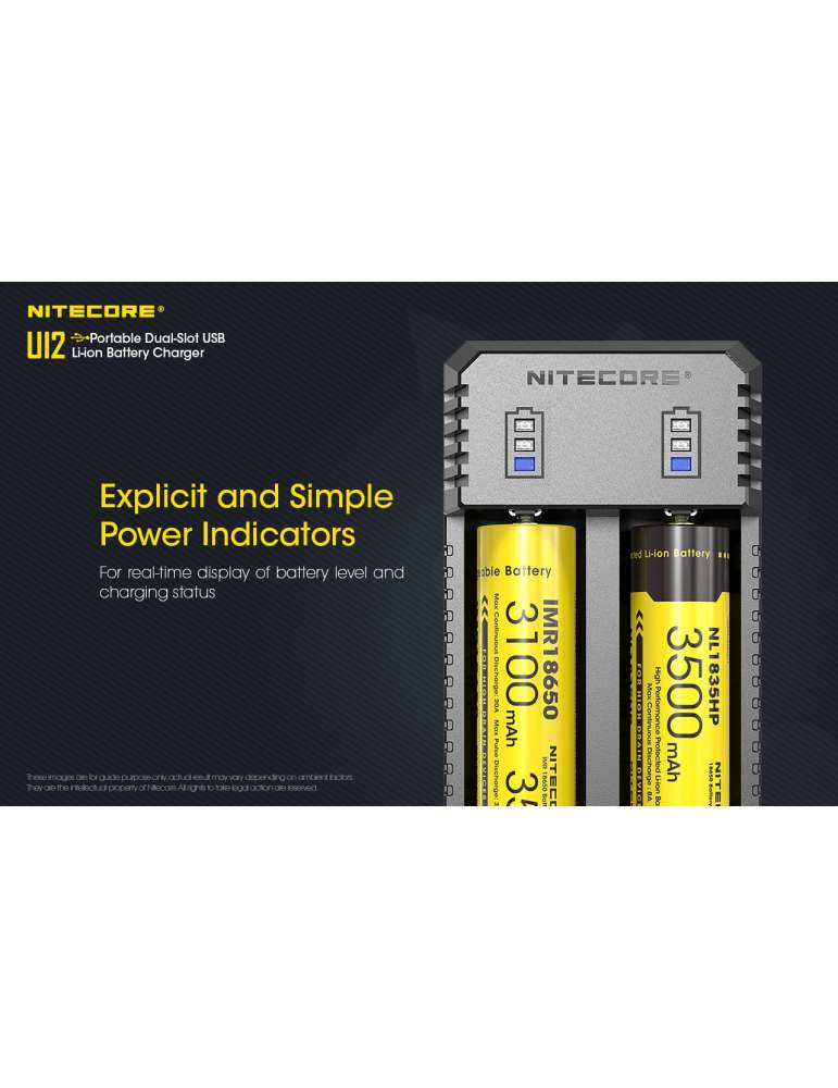 UI2 chargeur USB 2 slot pour 18650 et 21700