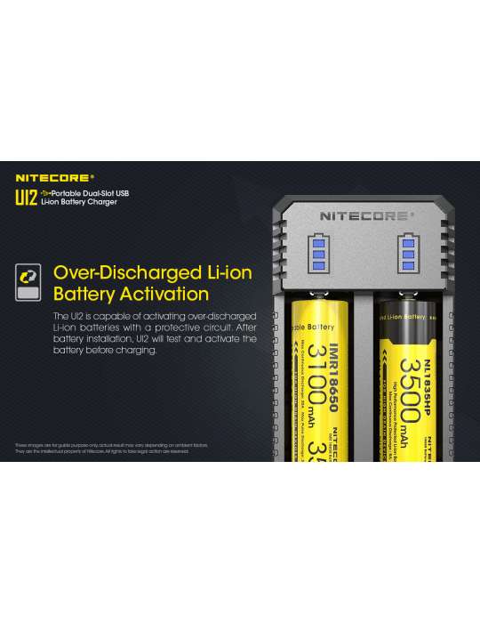 UI2 chargeur USB 2 slot pour 18650 et 21700