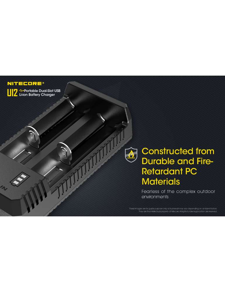 UI2 chargeur USB 2 slot pour 18650 et 21700