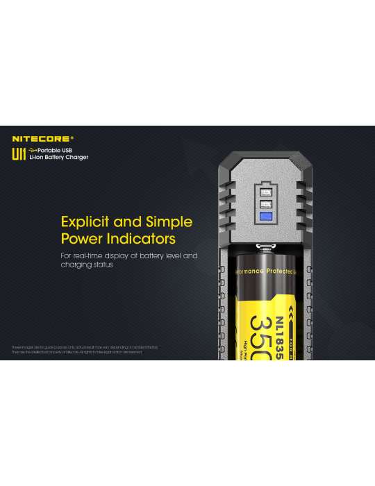 UI1 chargeur unitaire USB pour 18650 et 21700