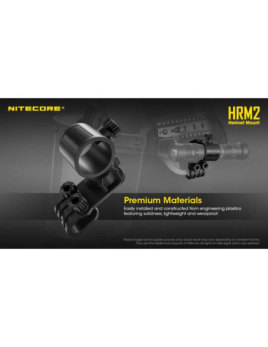 HRM2 attache fixation lampe pour casque
