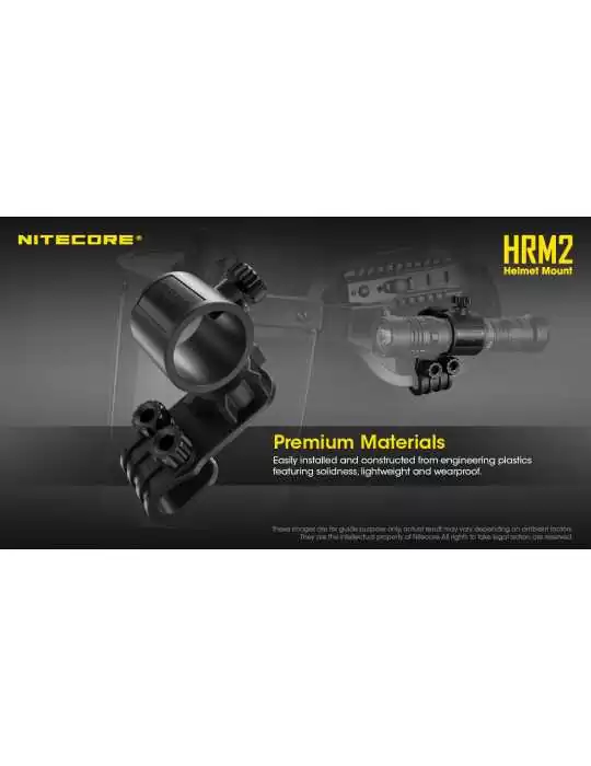 HRM2 helmet lamp attachment–NITECORE BELUX