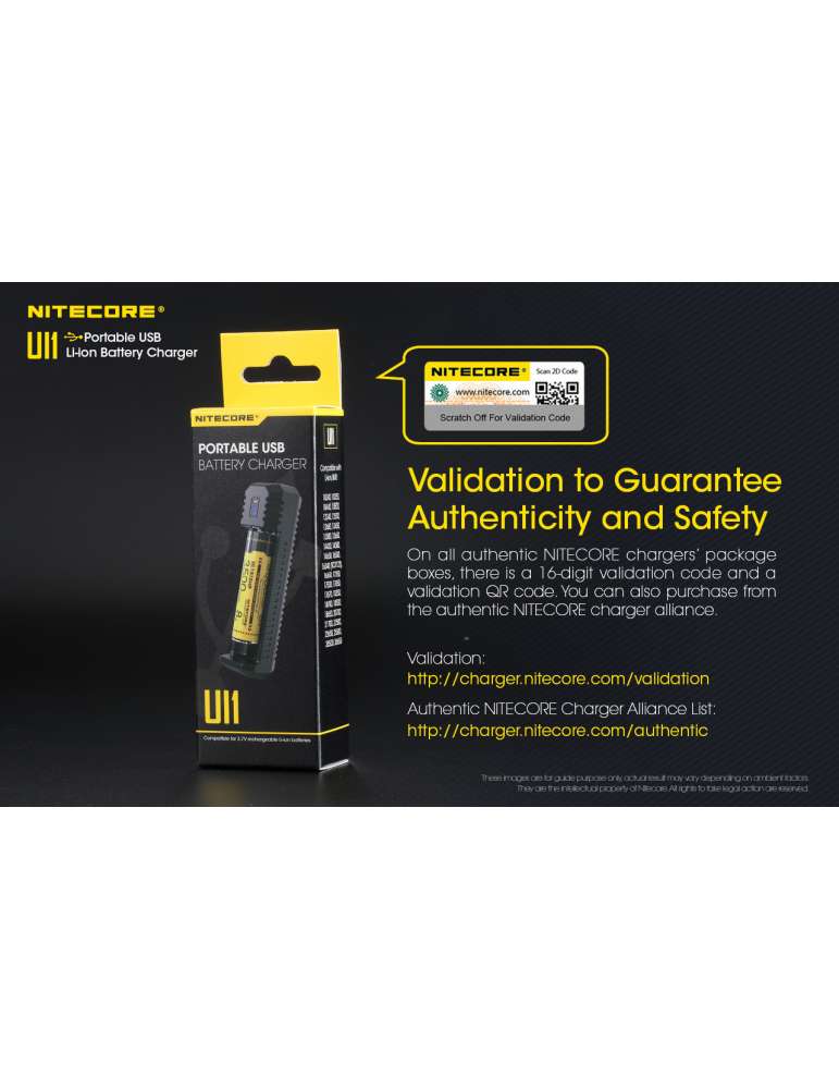 UI1 chargeur unitaire USB pour 18650 et 21700