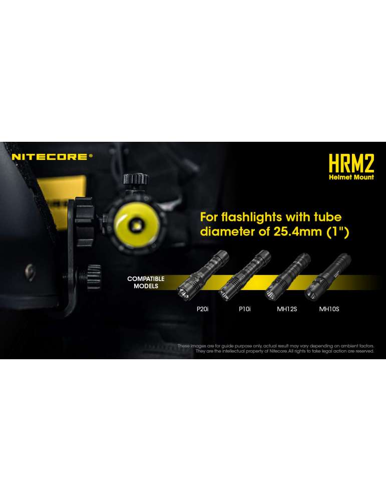 HRM2 attache fixation lampe pour casque