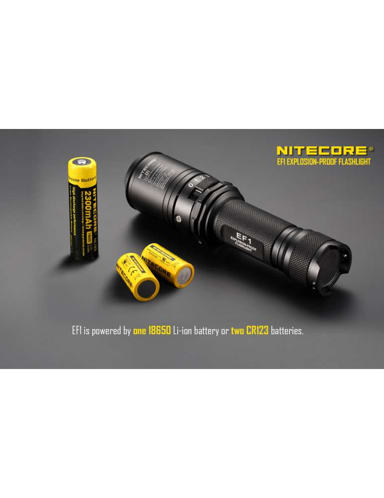 EF1 ATEX flashlight 830LM battery included