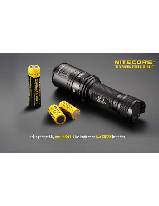 EF1 ATEX flashlight 830LM battery included