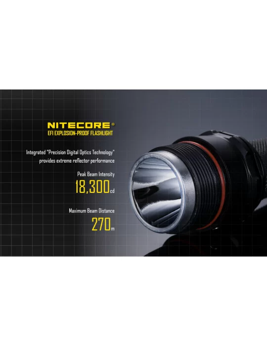 EF1 ATEX flashlight 830LM battery included–NITECORE BELUX