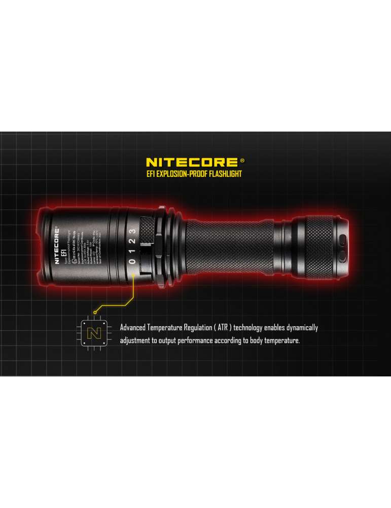 EF1 lampe de poche ATEX 830LM batterie inclue