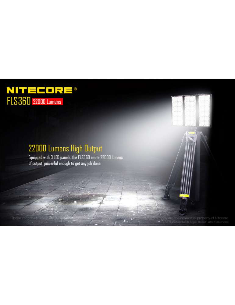 FLS360 battery spotlight 22000LM 360 degrees