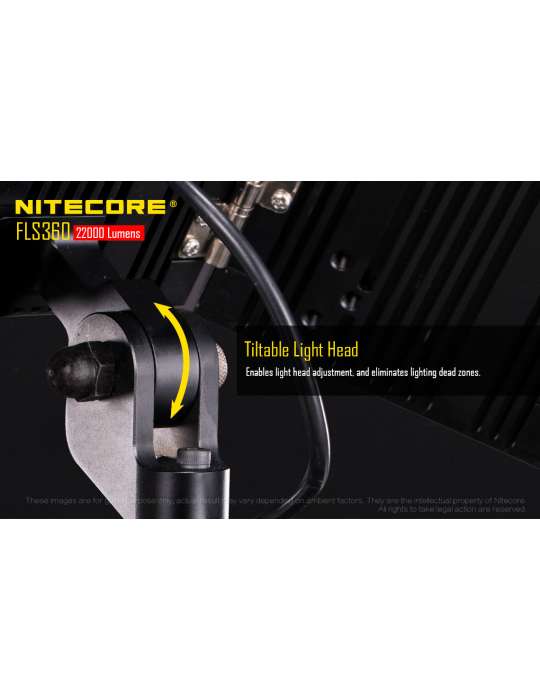 FLS360 spot sur batterie 22000LM 360 degrés