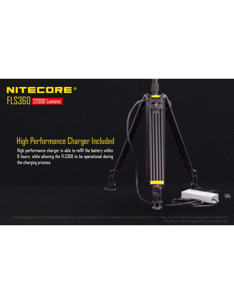 FLS360 battery spotlight 22000LM 360 degrees