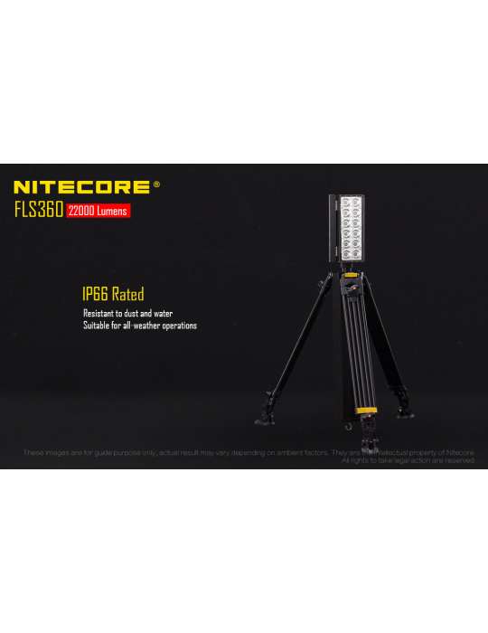 FLS360 spot sur batterie 22000LM 360 degrés