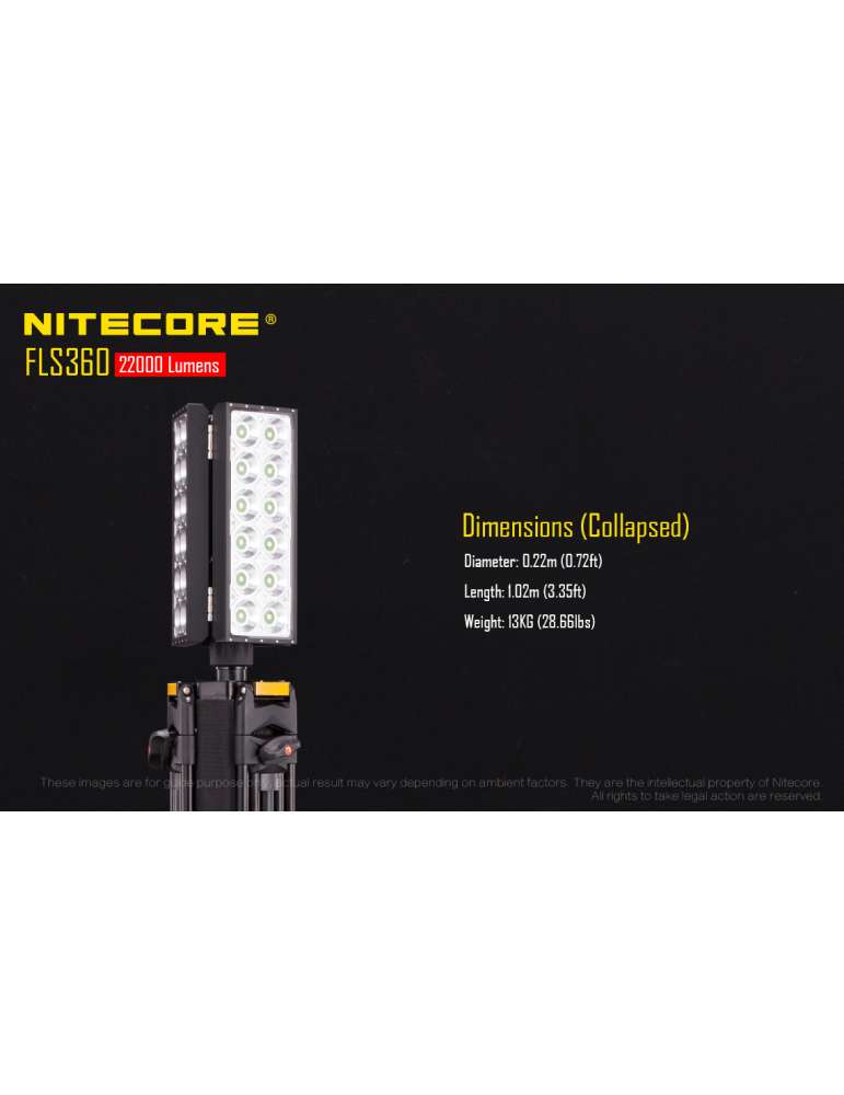 FLS360 batterijspot 22000LM 360 graden