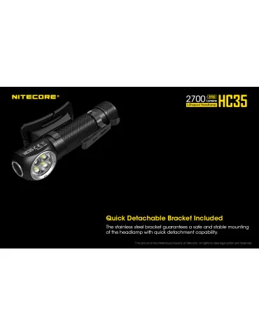 Lampe Frontale spéléologie 1000Lm - Nitecore NCHC70 Lampes Tactiques