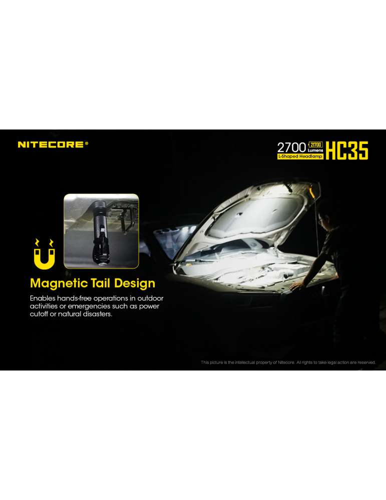 HC35 lampe frontale 2700LM magnétique