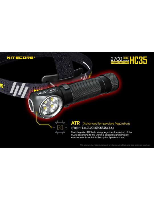 HC35 lampe frontale 2700LM magnétique